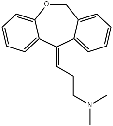 3-[(11E)-Dibenzo[b,e]oxepin-11(6H)-ylidene]-N,N-dimethyl-1-propaneamine Struktur