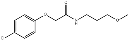 2-(4-chlorophenoxy)-N-(3-methoxypropyl)acetamide Struktur