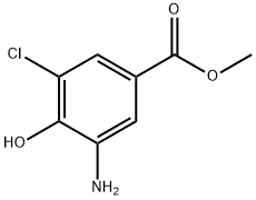 3-氨基-5-氯-4-羥基苯甲酸甲酯, 40258-68-2, 結(jié)構(gòu)式