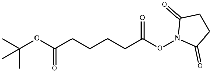 Hexanedioic acid tert-butyl ester 2,5-dioxopyrrolidin-1-yl ester Struktur