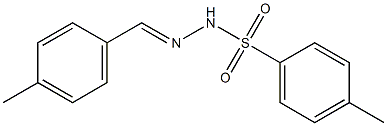 4-methyl-N'-[(1E)-(4-methylphenyl)methylidene]benzene-1-sulfonohydrazide Struktur