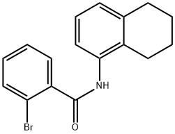 2-bromo-N-5,6,7,8-tetrahydronaphthalen-1-ylbenzamide Struktur