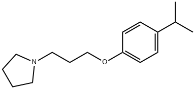 4-isopropylphenyl 3-(1-pyrrolidinyl)propyl ether Struktur