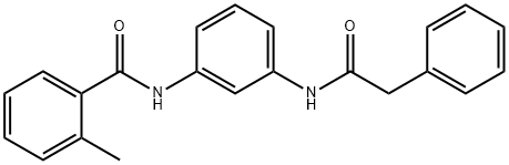 2-methyl-N-{3-[(2-phenylacetyl)amino]phenyl}benzamide Struktur