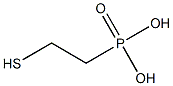 (2-sulfanylethyl)phosphonic acid Struktur