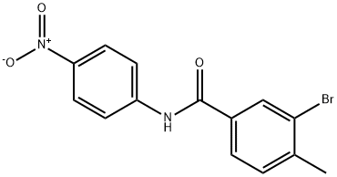 3-bromo-4-methyl-N-(4-nitrophenyl)benzamide Struktur