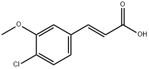 (E)-3-(4-chloro-3-methoxyphenyl)acrylic acid Struktur