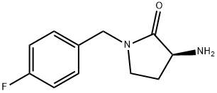 3-Amino-1-(4-fluorobenzyl)pyrrolidin-2-one Struktur