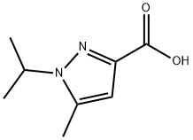 5-Methyl-1-(propan-2-yl)-1H-pyrazole-3-carboxylic acid Struktur