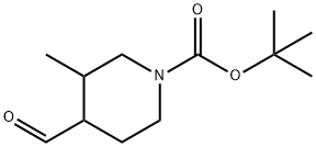 tert-butyl 4-formyl-3-methylpiperidine-1-carboxylate Struktur