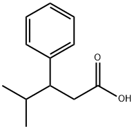 4-methyl-3-phenylpentanoic acid Struktur