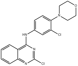 2-chloro-N-(3-chloro-4-morpholin-4-ylphenyl)quinazolin-4-amine Struktur