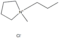 1-methyl-1-propylpyrrolidinium chloride Struktur