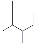 2,2,3,4-Tetramethylhexane. Struktur