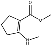 methyl 2-(methylamino)cyclopent-1-ene-1-carboxylate Struktur