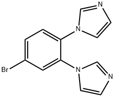 3,4-Di(imidazol-1-yl)bromobenzene Struktur