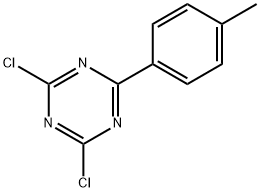 2,4-Dichloro-6-(4-tolyl)-1,3,5-triazine Struktur