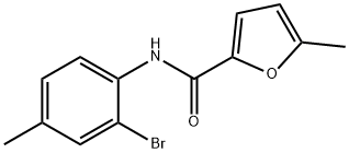 N-(2-bromo-4-methylphenyl)-5-methylfuran-2-carboxamide Struktur