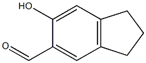 6-hydroxy-2,3-dihydro-1H-indene-5-carbaldehyde Struktur