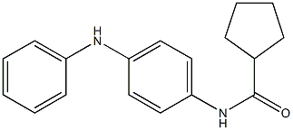 N-(4-anilinophenyl)cyclopentanecarboxamide Struktur