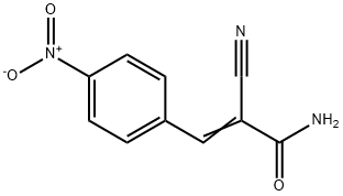 2-cyano-3-(4-nitrophenyl)acrylamide Struktur