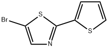 5-Bromo-2-(2-thienyl)thiazole Struktur