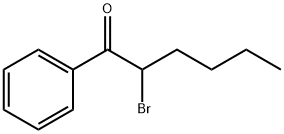 2-bromo-1-phenylhexan-1-one Struktur