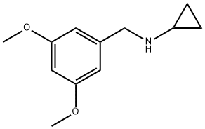 N-[(3,5-dimethoxyphenyl)methyl]cyclopropanamine Struktur