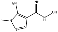 5-amino-N'-hydroxy-1-methyl-1H-pyrazole-4-carboximidamide Struktur