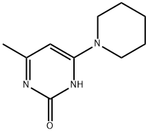 2-Hydroxy-4-(piperidin-1-yl)-6-methylpyrimidine Struktur