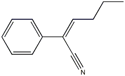 (Z)-2-phenylhex-2-enenitrile Struktur