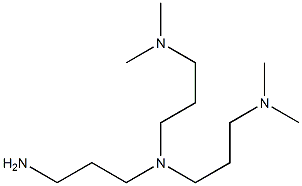 (3-aminopropyl)bis[3-(dimethylamino)propyl]amine Struktur