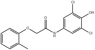 N-(3,5-dichloro-4-hydroxyphenyl)-2-(2-methylphenoxy)acetamide Struktur