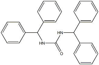 1,3-bis(diphenylmethyl)urea Struktur