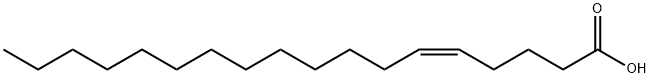 5-Octadecenoic acid, (5Z)- Struktur