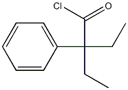 2-ethyl-2-phenylbutanoyl chloride Struktur