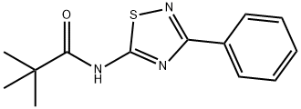 2,2-dimethyl-N-(3-phenyl-1,2,4-thiadiazol-5-yl)propanamide Struktur