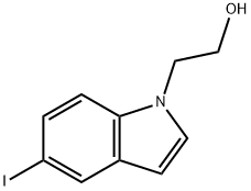 2-(5-Iodo-indol-1-yl)-ethanol Struktur