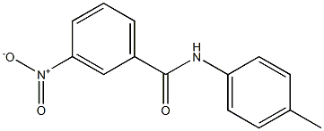 N-(4-methylphenyl)-3-nitrobenzamide Struktur