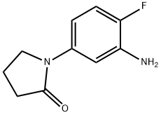 1-(3-AMINO-4-FLUOROPHENYL)PYRROLIDIN-2-ONE Struktur