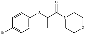 2-(4-bromophenoxy)-1-(morpholin-4-yl)propan-1-one Struktur