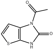 1-acetyl-1H,2H,3H-thieno[2,3-d]imidazol-2-one Struktur