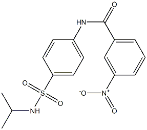 N-{4-[(isopropylamino)sulfonyl]phenyl}-3-nitrobenzamide Struktur