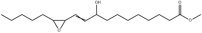 10-Undecenoic acid, 9-hydroxy-11-(3-pentyl-2-oxiranyl)-, methyl ester Struktur