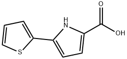 5-(thiophen-2-yl)-1H-pyrrole-2-carboxylic acid Struktur