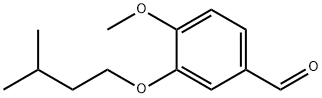 4-methoxy-3-(3-methylbutoxy)benzaldehyde Struktur