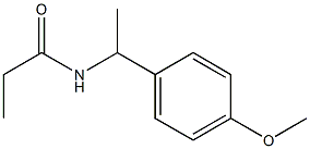 N-[1-(4-methoxyphenyl)ethyl]propanamide Struktur