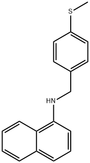 N-{[4-(methylsulfanyl)phenyl]methyl}naphthalen-1-amine Struktur