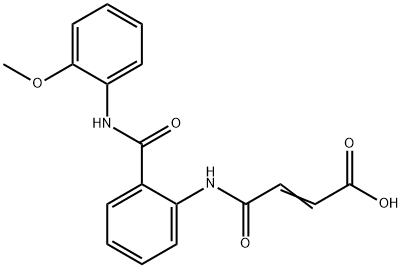 4-{2-[(2-methoxyanilino)carbonyl]anilino}-4-oxo-2-butenoic acid Struktur