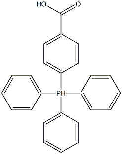 4-(triphenylphosphoranyl)benzoic acid Struktur